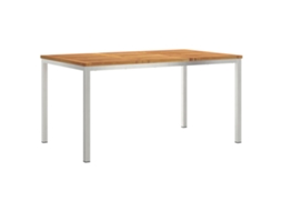 Conjunto 1 Mesa De Jantar Vidaxl Castanho Madeira De Acácia Maciça (150x90x75 Cm)