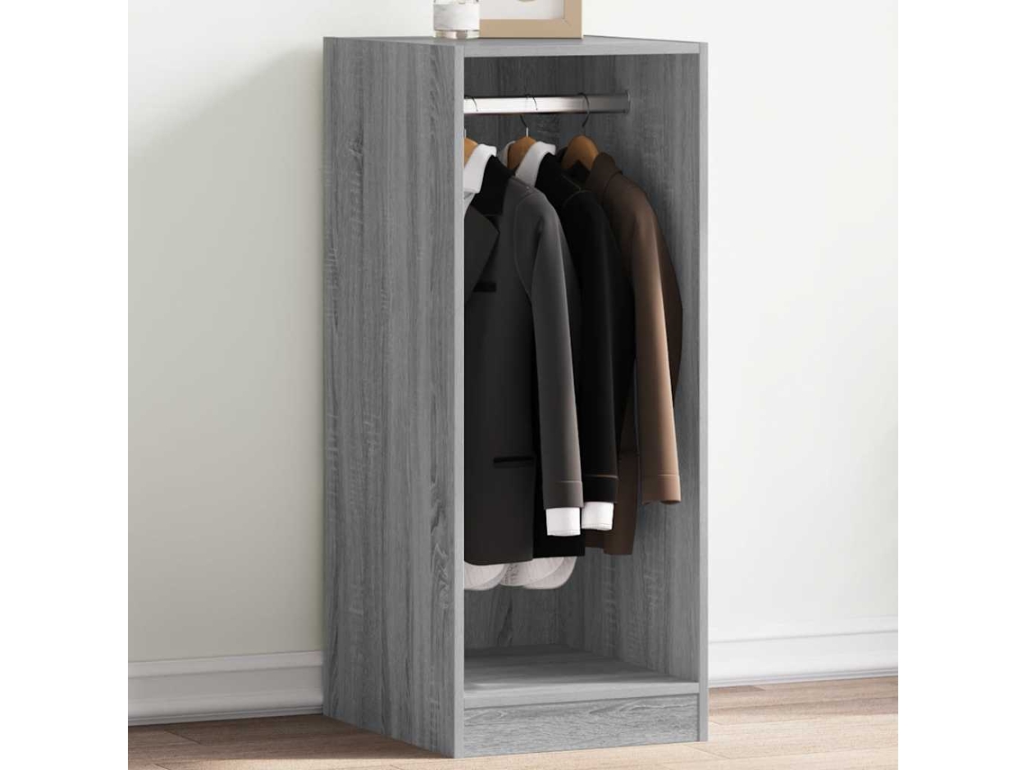 Vidaxl Roupeiro 48x41x102 Cm Derivados De Madeira Cinzento Sonoma