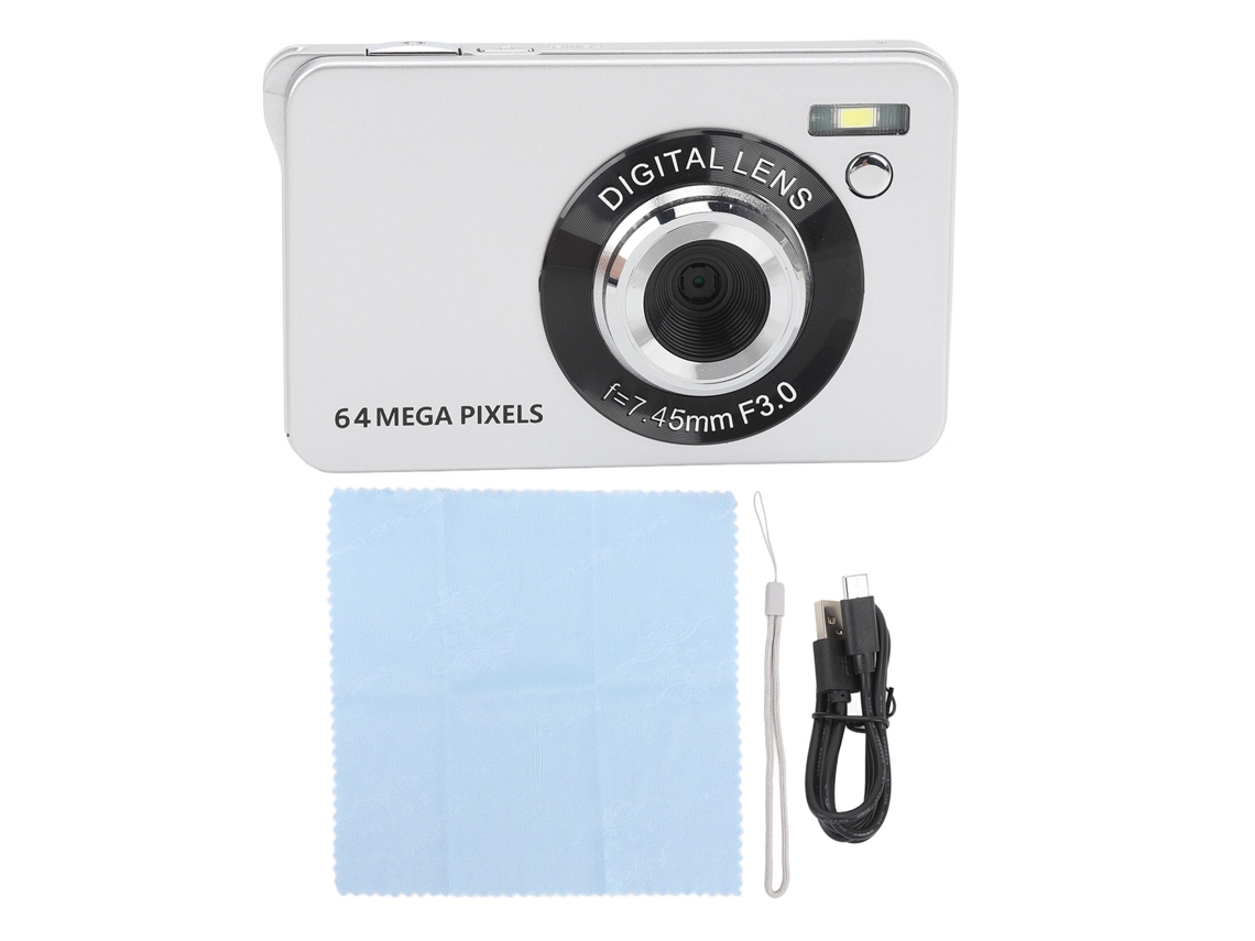 Câmera Digital 4k 64mp Tela 2,8 Polegadas Zoom Digital 18x Automática