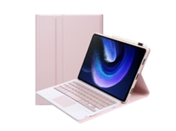 Lurelia Capa Com Teclado Bluetooth Para Xiaomi Pad 5pro 11 Tocar, Layout Pt, Rosa