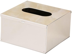 Caixa De Lenços Quadrada Em Aço Inoxidável Para Banheiro, Elegante E Prática.