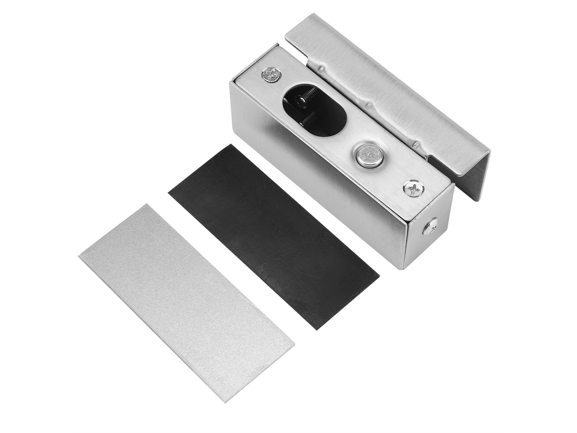 Abraçadeira De Vidro Laxiscreed Para Porta Sem Moldura Em Aço Inox 304, Compatível Com Fechaduras Elétricas De Controle De Acesso