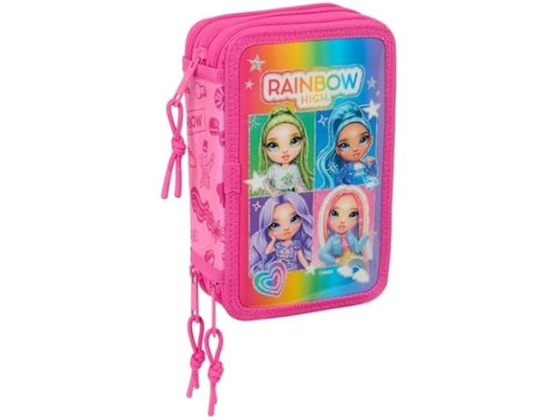 Trousse Escolar Safta Rainbow High Shine 37 Ferramentas Inclusas Multicolorido Crianças 5 14 Anos