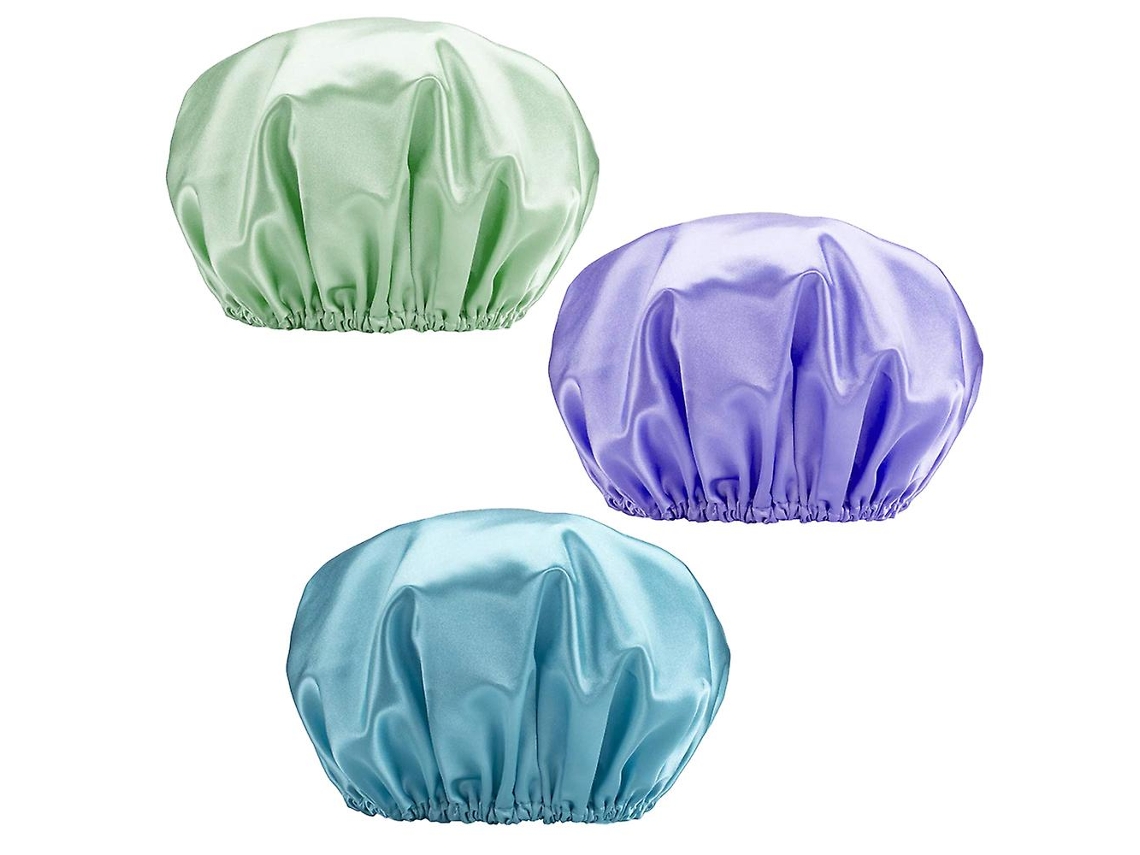 Touca De Banho Impermeável De Camada Dupla Reutilizável