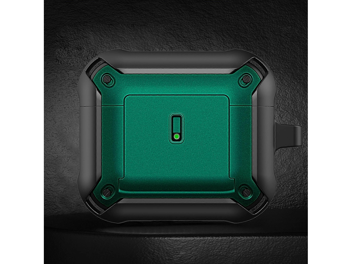 Capa Protetora Para Fones De Ouvido Sem Fio Com Fivela Deslizante E Gancho Para Airpods 3