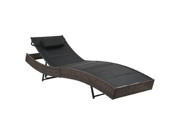 Sunlounger, Sunloungers Vidaxl Multicolor Rattan / Vime (n/a)