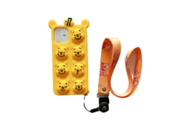 Capa Protetora de Celular Silicone LAXISCREED Animal 3d Leve Macia