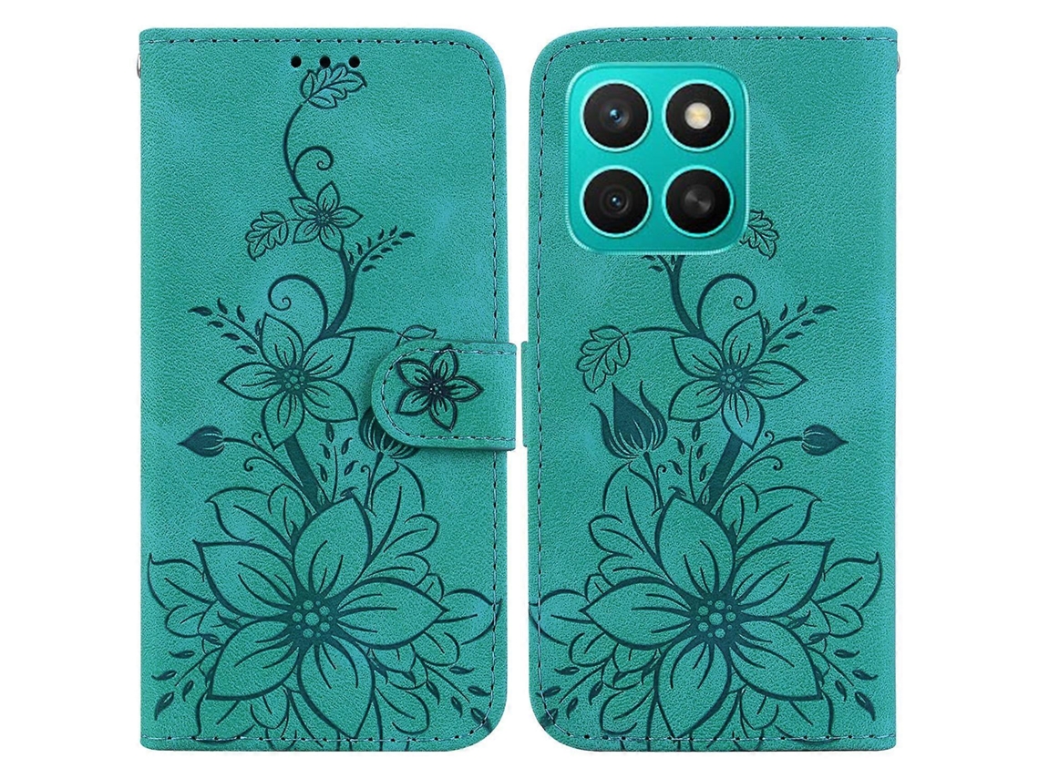 Capa De Couro Com Relevo Lily Para Honor X8c 4g