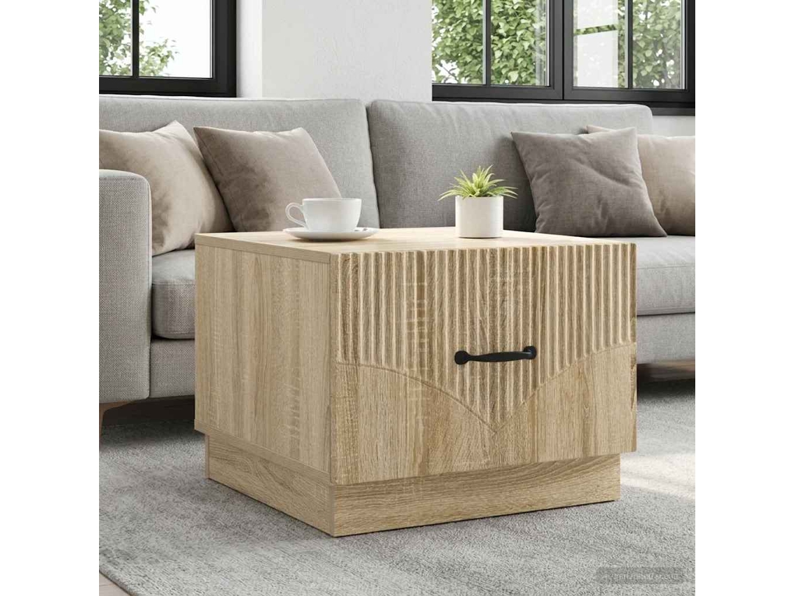 Vidaxl Mesa De Centro Carvalho Sonoma 49 X 50 X 37 Cm