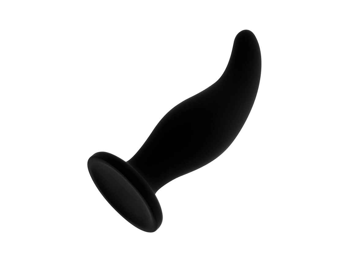 Plug Anal OHMAMA Curvado Ponto P (Silicone - 12 cm)