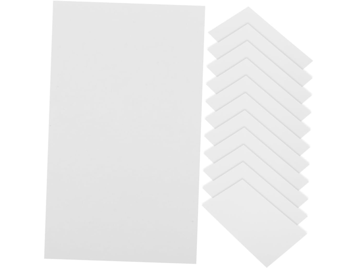 100 Mini Blocos de Notas Brancos para Escrita, Rabiscos e Anotações, para Uso Pessoal ou no Escritório.