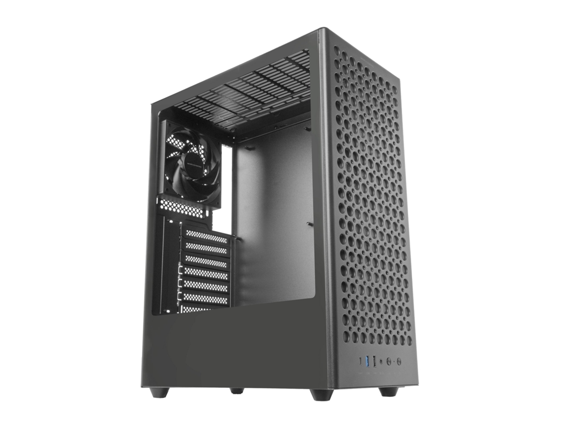 MARS GAMING Caixa Pc ATX Mc t800 Semitorre Mesh 4 ventoinhas Fdb Usb c Vidro Temperado Preto