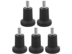 Rodízios Para Mesa Cadeira 2 Polegadas, Conjunto De 5 Peças, Preto