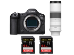 Eos R5 Mark Ii + Rf 200 800mm F/6.3 9 Is Usm + 2 Sandisk 64gb Uhs ii 300mb/s + Ebook “20 Dicas para Fotos Que Impressionam” CANON