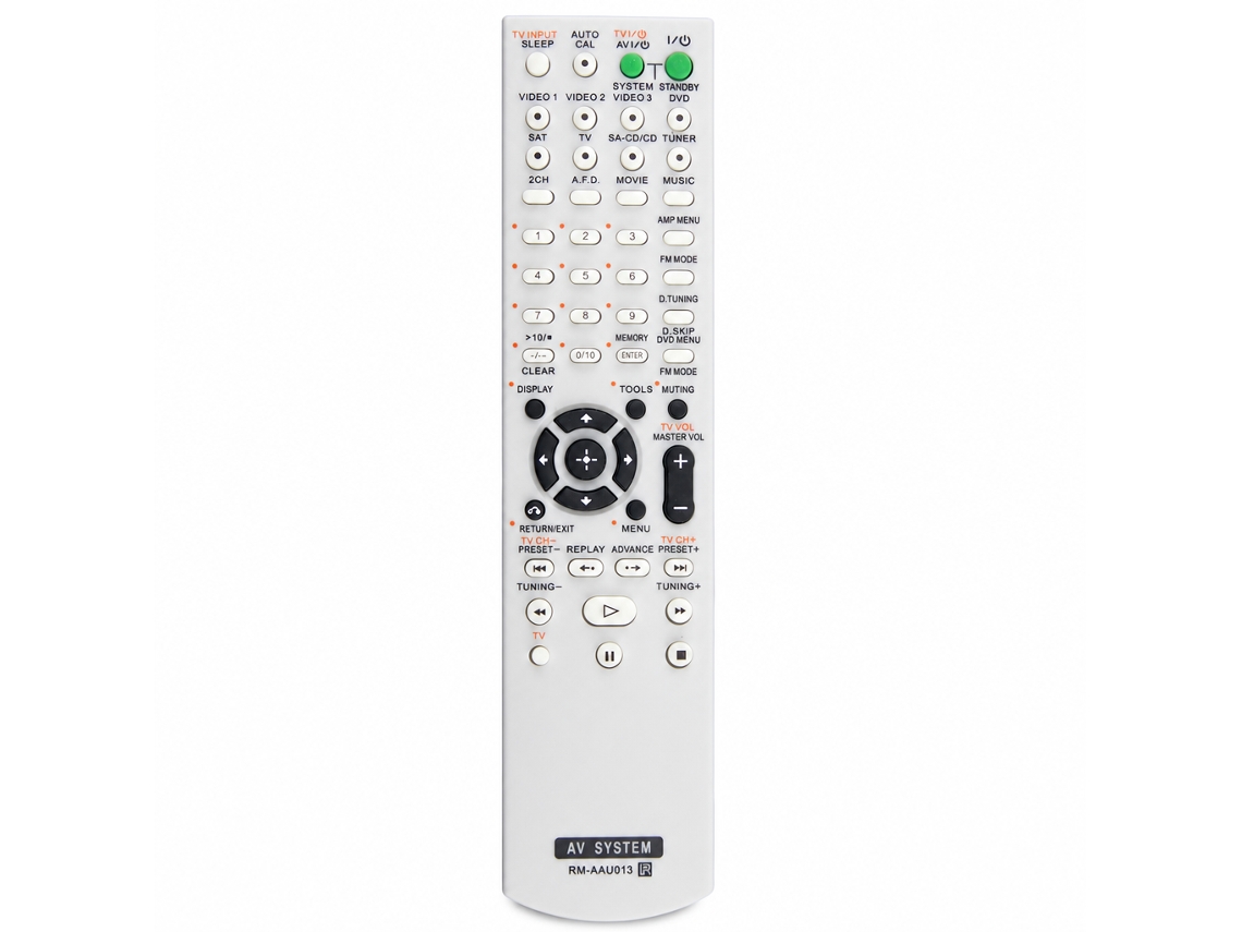 Comando À Distância De Substituição Para Sistema Home Cinema Sony Rm-aau013_zhd