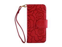 Capa carteira para iPhone 6 Plus/6S Plus, com suporte e slot para cartão EOOCOO