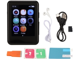 Reprodutor de MP3 de 8 GB, Reprodutor de MP4, Tela, Bluetooth 5.0, 8 GB de armazenamento, Alto-falante, Gravador Wi-Fi