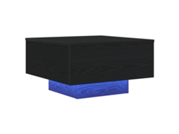 Conjunto 1 Mesa De Centro Vidaxl Preto Derivados De Madeira (55 X 55 X 31 Cm)