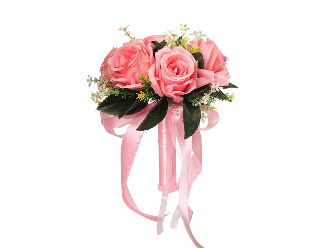 Buquê de Rosas Artificiais, Flores de Seda, 20x24cm LAXISCREED