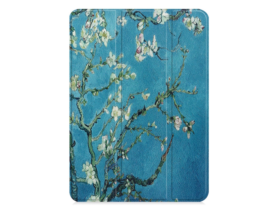 Capa Tripla de Couro Ecológico ILIKE para Samsung Galaxy Tab a 10 1'' T510 / T515 2019 Sakura