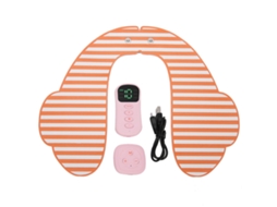 Aparelho Elétrico Para Treinamento De Glúteos Com Controle Remoto, Estimulador Muscular Recarregável, Tonificador E Levantamento Listras Laranja