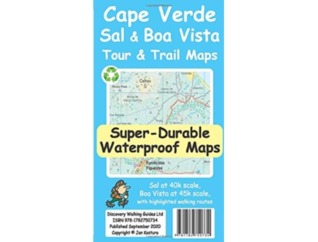Livro Cape Verde Sal and Boa Vista Tour and Trail Maps de Jan Kostura (Inglês)