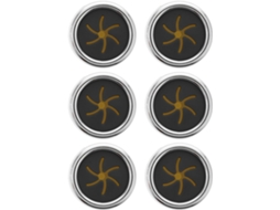 Conjunto De 6 Ganchos Autoadesivos Silicone Abs, Instalação Sem