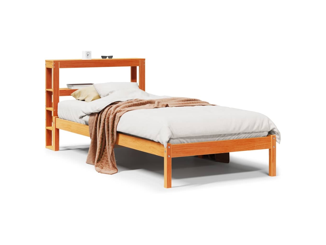 Bed Frame, Bed Frames Vidaxl Marrom Madeira (75 X 190 Cm)