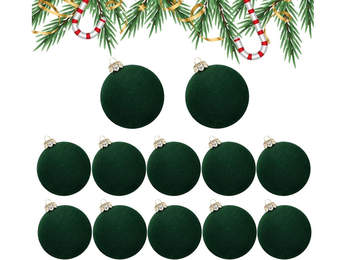 Bolas De Natal Vermelhas, 12 Enfeites Decorativos Inquebráveis, 6 Cm (2,4 Polegadas)