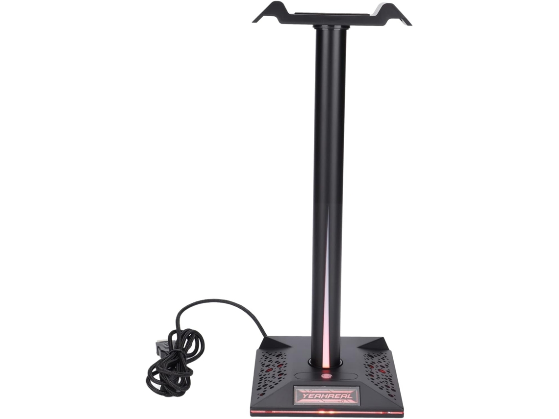 Lurelia Suporte Gaming Para Auscultadores, Organizador Com Hub Usb, Rgb, Usb, Base Antiderrapante, Abs