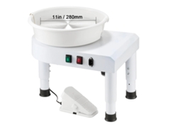 Roda De Oleiro, Velocidade Ajustável, Design Amigável Ao Usuário, 350w 28cm Branco