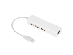 Hub Usb 2.0 LAXISCREED com Type C para Rj45 Gigabit Lan