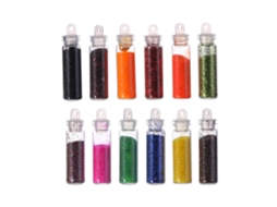 Stickers De Arte De Uñas Diy Con Glitter Y Secuencias De Colores Mezclados Para Manicura 5