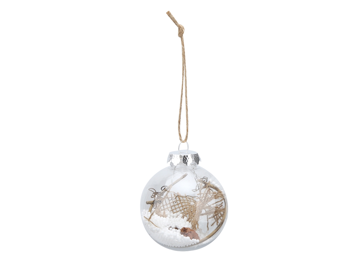 Laxiscreed Pack Com 6 Bolas Transparentes De Natal Para Decoração De Árvore E Ambiente Natalício