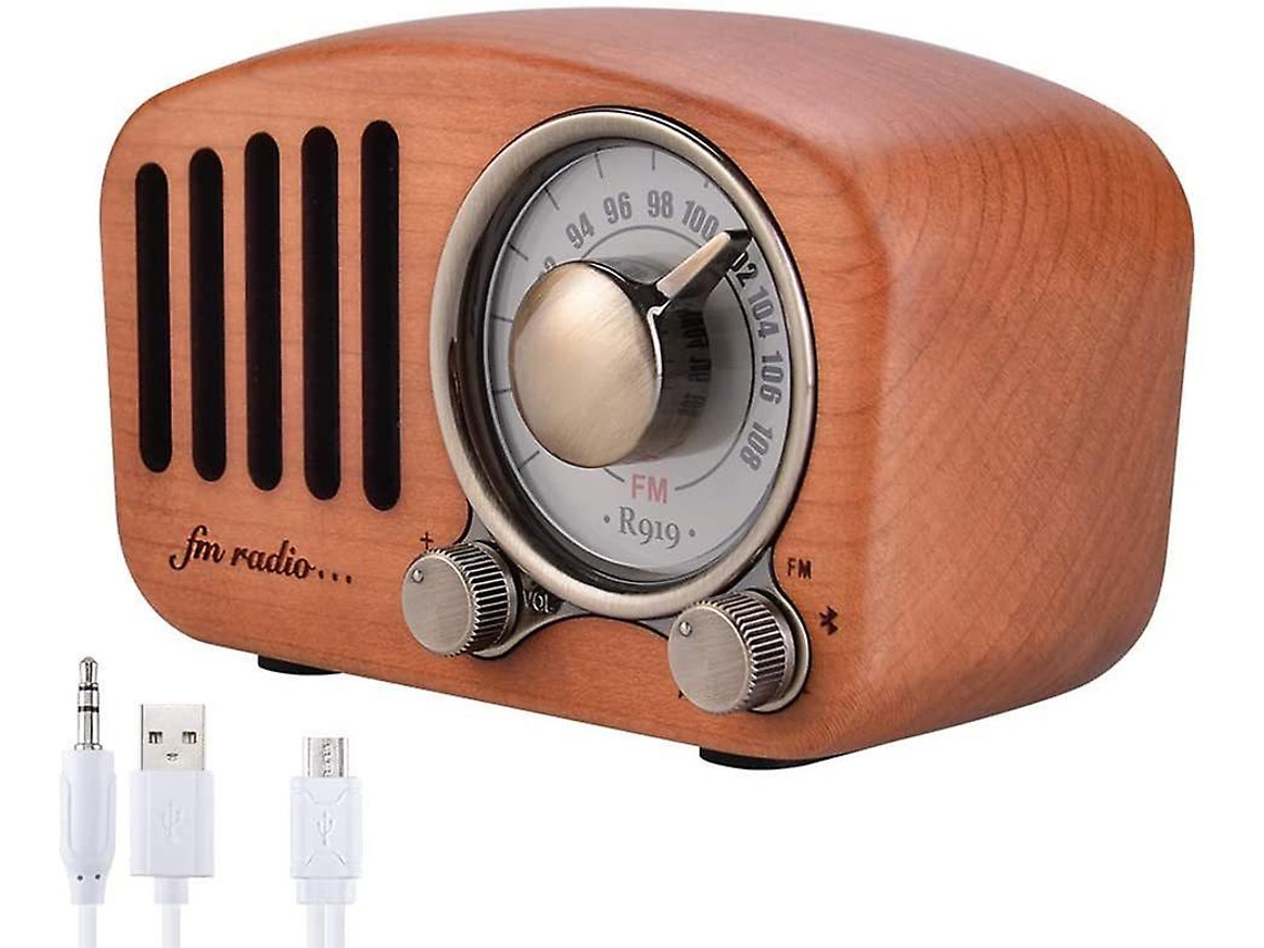 Coluna Bluetooth YIZHOOD Castanho