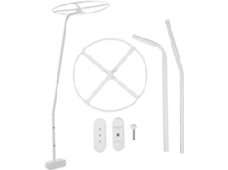 Suporte Para Mosquiteiro Heallily Berço, Em Aço, Branco, Seguro, Durável E Adequado Para Berços De Bebês
