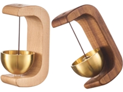 Conjunto De 2 Campainhas Magnéticas De Madeira Para Entrada, Quarto E Escritório.