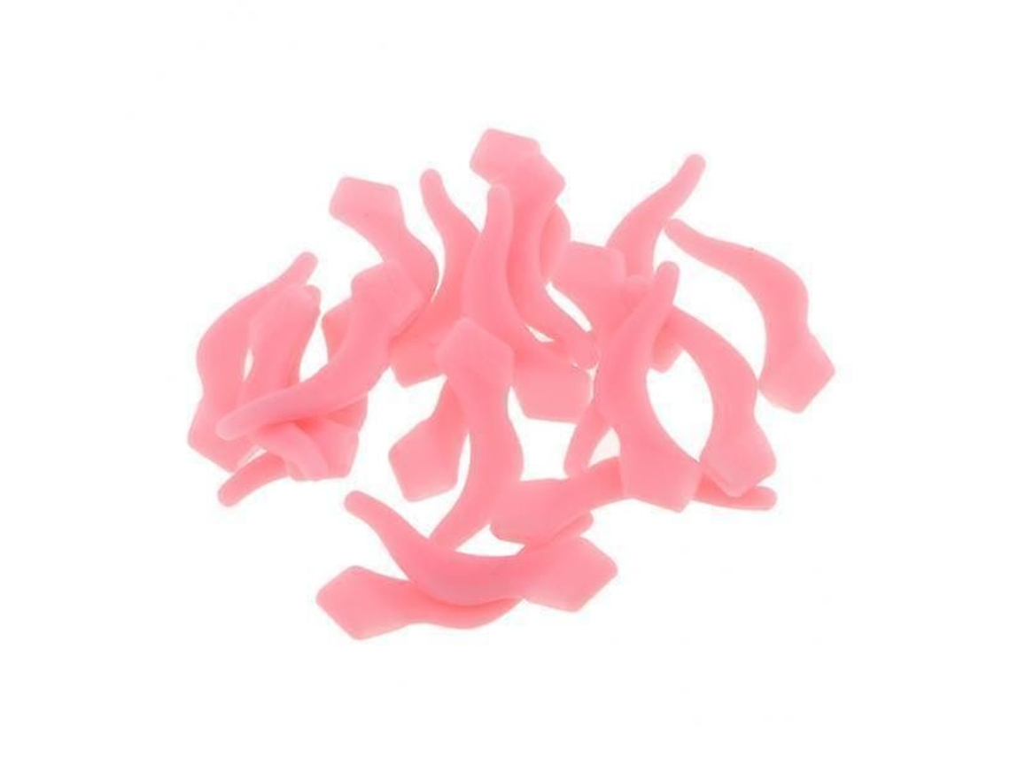 2x10 Pares de Pontas Óculos Silicone, Ganchos para Orelha, Suporte Aderência, Rosa GOKOCO