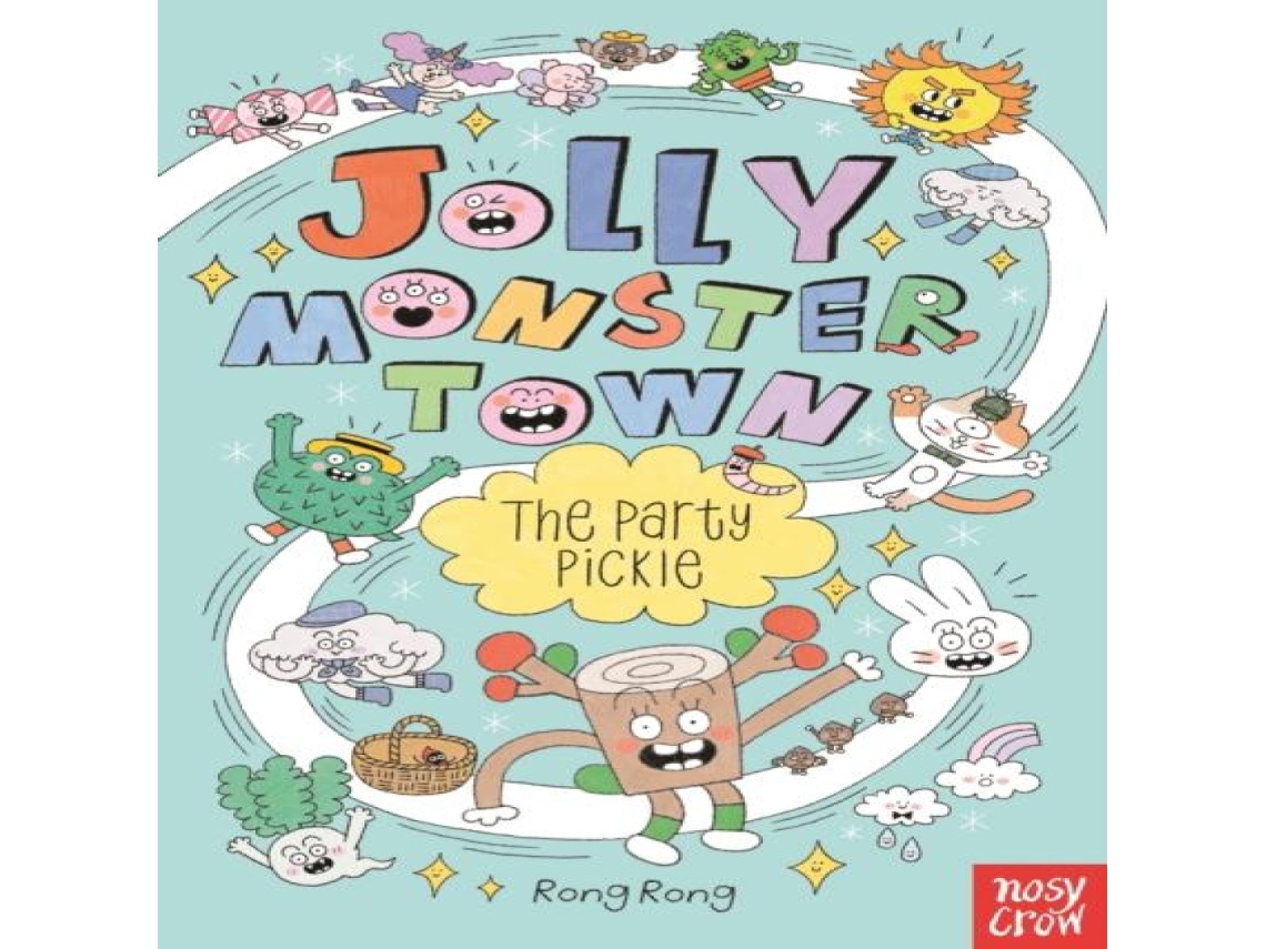 Livro Jolly Monster Town The Party Pickle de Rong Rong (Inglês)