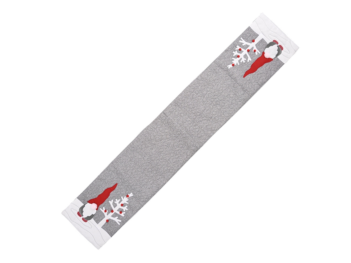 Laxiscreed Bandeira De Mesa Decorativa Para Festas Com Boneca Sem Rosto Em Cinza