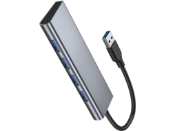Estação De Acoplamento Com Hub Usb 3.0 E 3 Portas Usb-a, Leitor