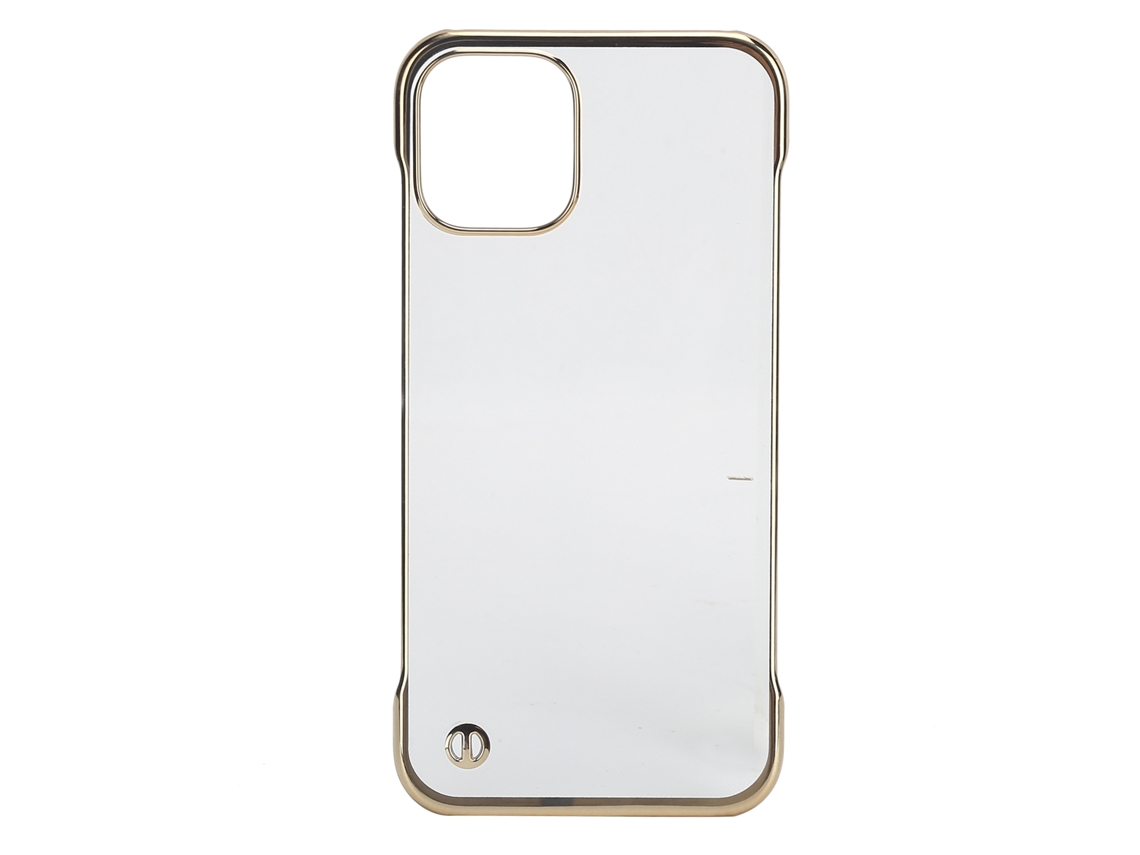 Funda transparente de policarbonato rígido galvanizado com borda parcial para iPhone 12 Mini | S/MARCA