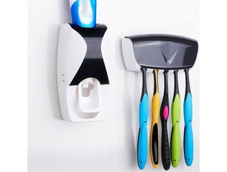 Dispensador Automático De Pasta De Dente Conjunto De Espremedor De Pasta De Dente Com 5 Slots Para Banheiro Yopotika