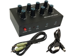 801 Hub Mixer Multi input com Extensor de Microfone Condensador de 8 Canais e 3,5 Mm SFUSHOS