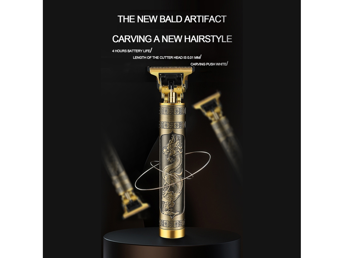 Aparelho De Cortar Cabelo Elétrico Oil Head Com Corte Suave Alta Velocidade Baixo Ruído Carregamento Usb Artefato De Calvo Ferramenta De Penteado