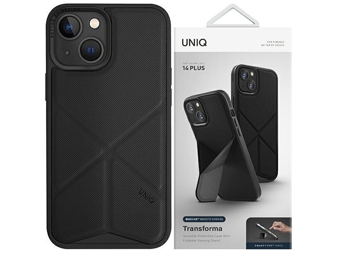 Capa Uniq Transform Para Iphone 14 15 13 6.1 Carregamento Magclick Com Magnético