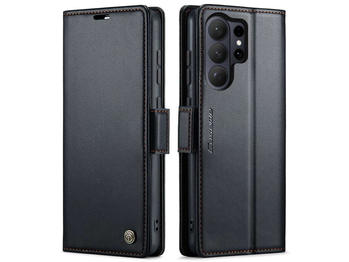 Capa De Couro Antifurto Para Celularpreto - Iphone 14 Pro Max