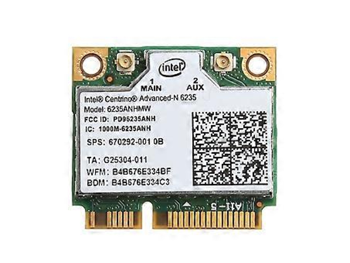 Placa Pci E Dual Band 2.4g/5g 300m 802.11a/b/g/n Wifi Bluetooth 4.0 Sem Fio Half Mini Pci E Para Intel 6235anhmw Slowmoose