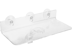 Prateleira de Janela Inoomp para Plantas de Interior, Prateleira Flutuante de Acrílico com Ventosas, 30x13x5cm, Bandeja CHABERLU