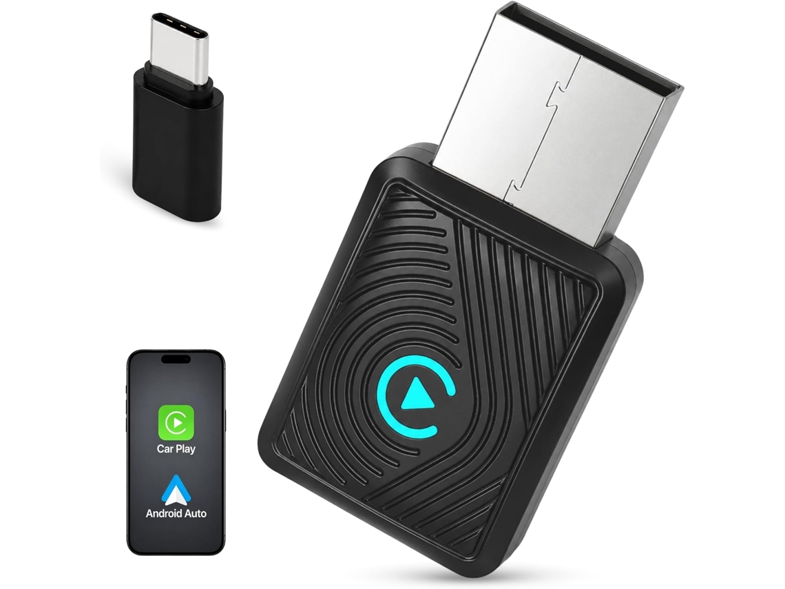 Adaptador Sem Fio Carplay E Android Para Carro, Versão Lite